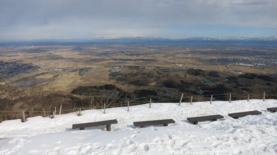 2023年2月17日 新潟角田山稲島コースの雪状況と眺め
